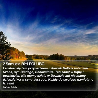 2 Samuela 20:1 POLUBG Bible Verse Image