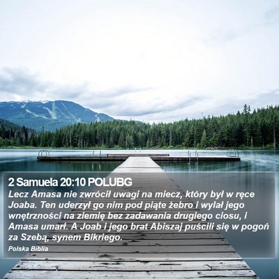 2 Samuela 20:10 POLUBG Bible Verse Image
