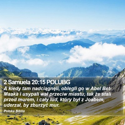 2 Samuela 20:15 POLUBG Bible Verse Image