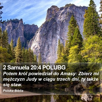 2 Samuela 20:4 POLUBG Bible Verse Image