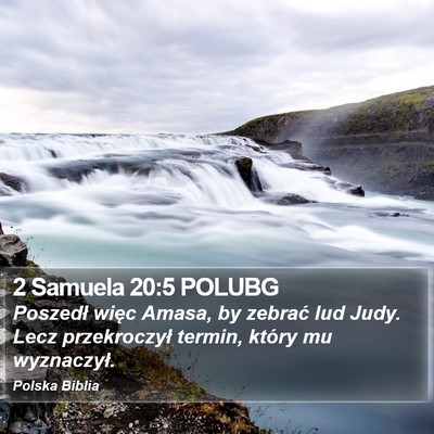 2 Samuela 20:5 POLUBG Bible Verse Image