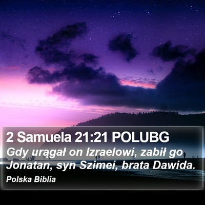 2 Samuela 21:21 POLUBG Bible Verse Image