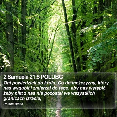 2 Samuela 21:5 POLUBG Bible Verse Image