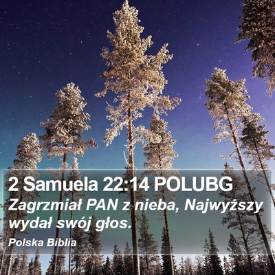 2 Samuela 22:14 POLUBG Bible Verse Image