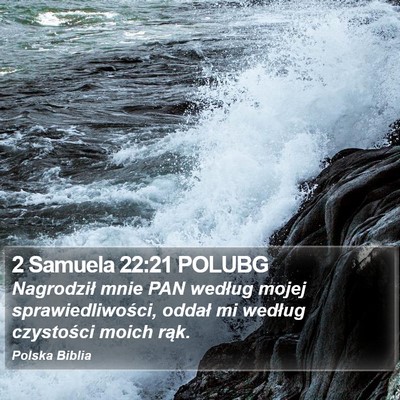 2 Samuela 22:21 POLUBG Bible Verse Image