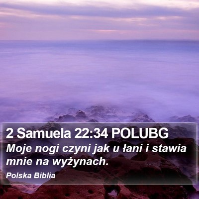 2 Samuela 22:34 POLUBG Bible Verse Image