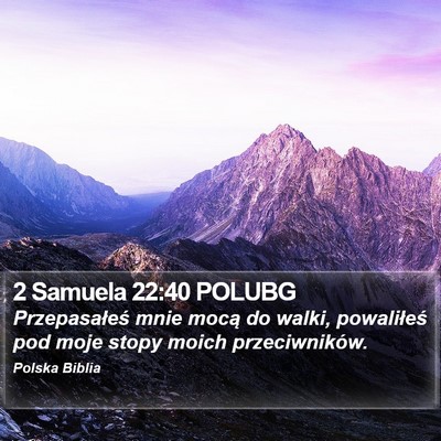 2 Samuela 22:40 POLUBG Bible Verse Image