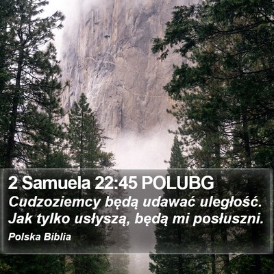 2 Samuela 22:45 POLUBG Bible Verse Image