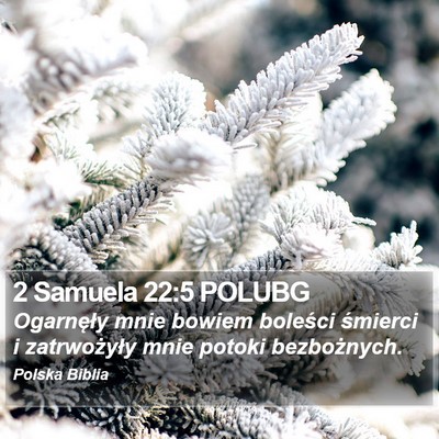 2 Samuela 22:5 POLUBG Bible Verse Image