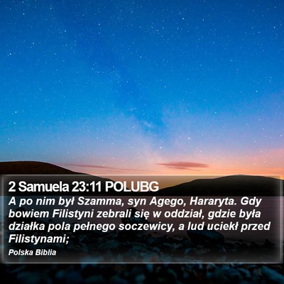 2 Samuela 23:11 POLUBG Bible Verse Image