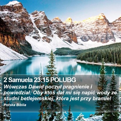 2 Samuela 23:15 POLUBG Bible Verse Image