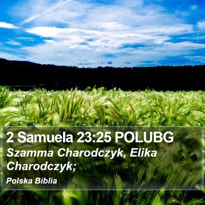 2 Samuela 23:25 POLUBG Bible Verse Image