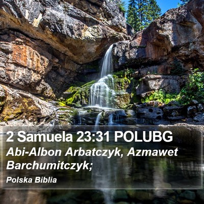 2 Samuela 23:31 POLUBG Bible Verse Image