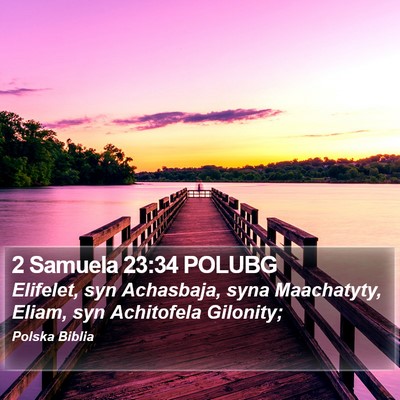 2 Samuela 23:34 POLUBG Bible Verse Image