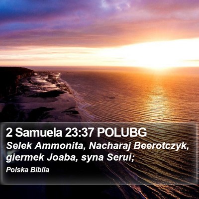 2 Samuela 23:37 POLUBG Bible Verse Image