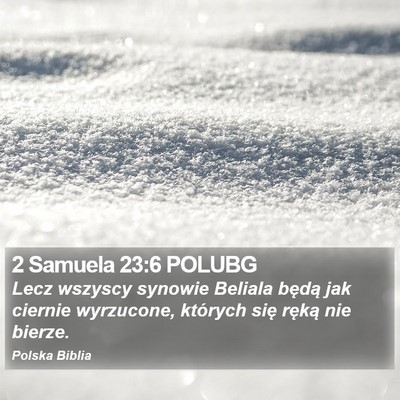 2 Samuela 23:6 POLUBG Bible Verse Image