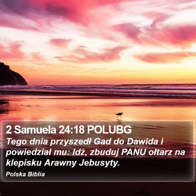 2 Samuela 24:18 POLUBG Bible Verse Image