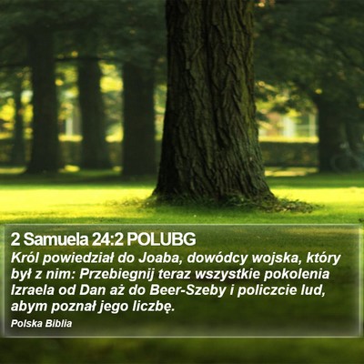 2 Samuela 24:2 POLUBG Bible Verse Image
