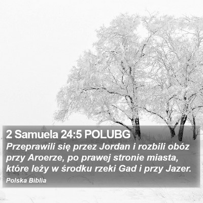 2 Samuela 24:5 POLUBG Bible Verse Image