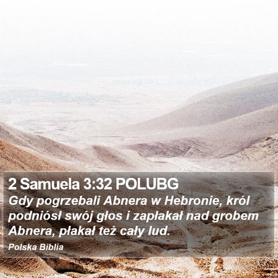 2 Samuela 3:32 POLUBG Bible Verse Image