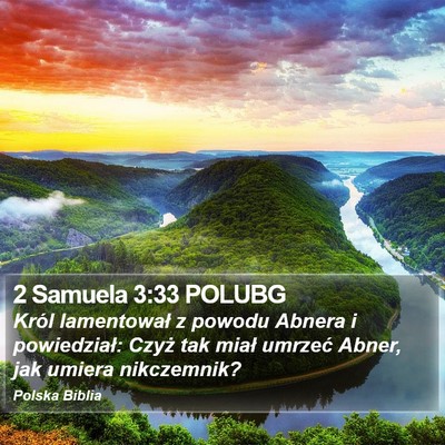 2 Samuela 3:33 POLUBG Bible Verse Image