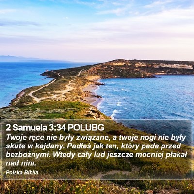 2 Samuela 3:34 POLUBG Bible Verse Image