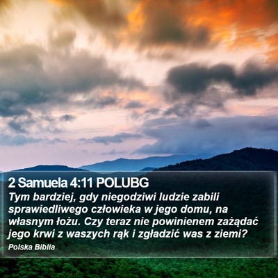 2 Samuela 4:11 POLUBG Bible Verse Image