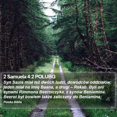 2 Samuela 4:2 POLUBG Bible Verse Image