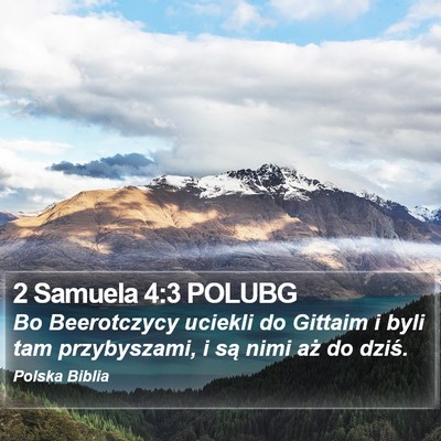 2 Samuela 4:3 POLUBG Bible Verse Image
