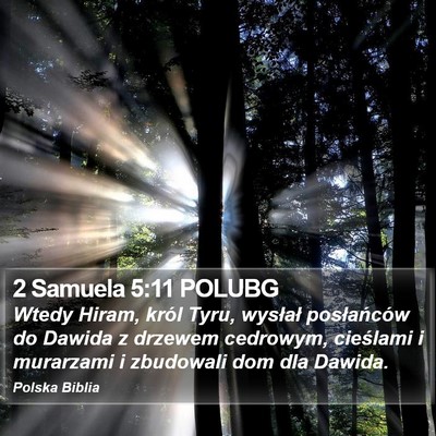 2 Samuela 5:11 POLUBG Bible Verse Image