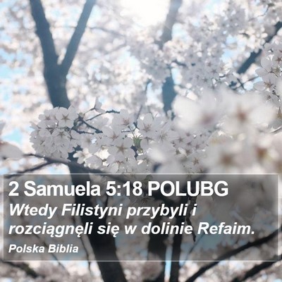 2 Samuela 5:18 POLUBG Bible Verse Image