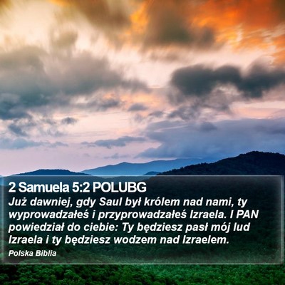 2 Samuela 5:2 POLUBG Bible Verse Image