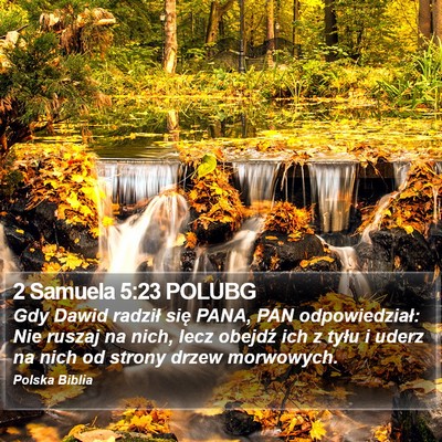 2 Samuela 5:23 POLUBG Bible Verse Image