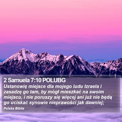 2 Samuela 7:10 POLUBG Bible Verse Image