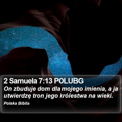 2 Samuela 7:13 POLUBG Bible Verse Image