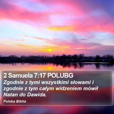 2 Samuela 7:17 POLUBG Bible Verse Image