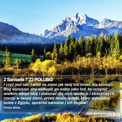 2 Samuela 7:23 POLUBG Bible Verse Image