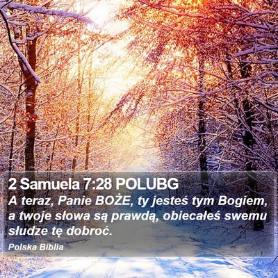 2 Samuela 7:28 POLUBG Bible Verse Image