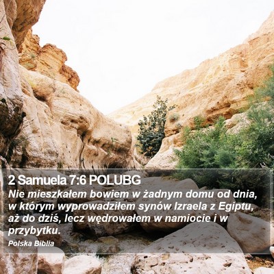2 Samuela 7:6 POLUBG Bible Verse Image