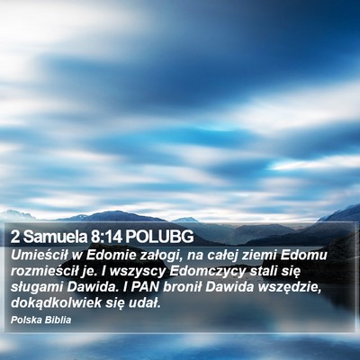 2 Samuela 8:14 POLUBG Bible Verse Image