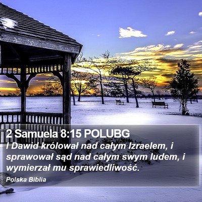 2 Samuela 8:15 POLUBG Bible Verse Image