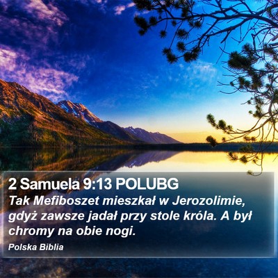 2 Samuela 9:13 POLUBG Bible Verse Image