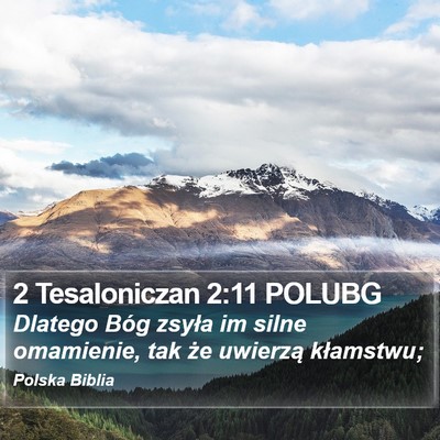 2 Tesaloniczan 2:11 POLUBG Bible Verse Image
