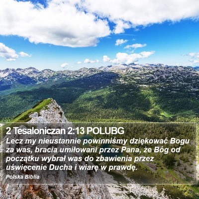 2 Tesaloniczan 2:13 POLUBG Bible Verse Image