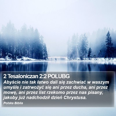 2 Tesaloniczan 2:2 POLUBG Bible Verse Image