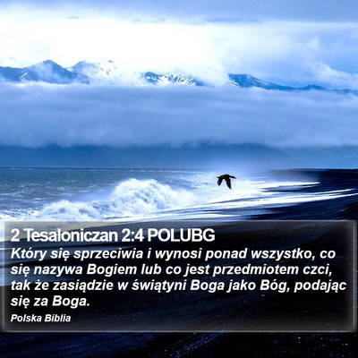 2 Tesaloniczan 2:4 POLUBG Bible Verse Image