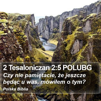 2 Tesaloniczan 2:5 POLUBG Bible Verse Image