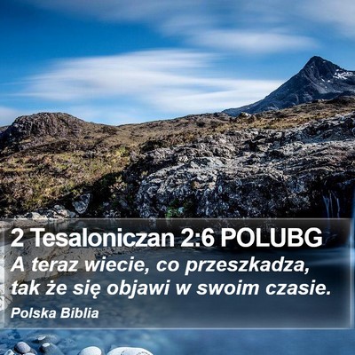 2 Tesaloniczan 2:6 POLUBG Bible Verse Image