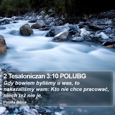 2 Tesaloniczan 3:10 POLUBG Bible Verse Image