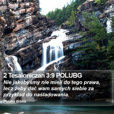 2 Tesaloniczan 3:9 POLUBG Bible Verse Image